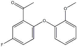 1-[5-fluoro-2-(2-methoxyphenoxy)phenyl]ethan-1-one Struktur