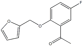 1-[5-fluoro-2-(furan-2-ylmethoxy)phenyl]ethan-1-one Struktur