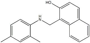 1-{[(2,4-dimethylphenyl)amino]methyl}naphthalen-2-ol Struktur