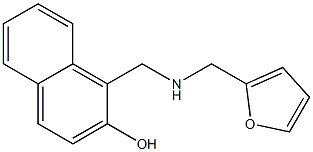 1-{[(2-furylmethyl)amino]methyl}-2-naphthol Struktur