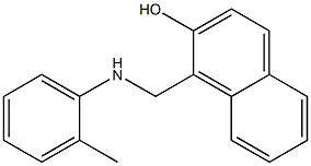 1-{[(2-methylphenyl)amino]methyl}naphthalen-2-ol Struktur