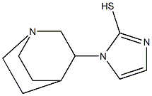 1-{1-azabicyclo[2.2.2]octan-3-yl}-1H-imidazole-2-thiol Struktur