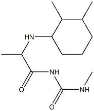 1-{2-[(2,3-dimethylcyclohexyl)amino]propanoyl}-3-methylurea Struktur