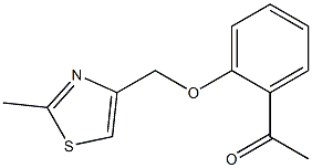 1-{2-[(2-methyl-1,3-thiazol-4-yl)methoxy]phenyl}ethan-1-one Struktur