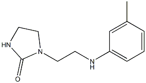 1-{2-[(3-methylphenyl)amino]ethyl}imidazolidin-2-one Struktur