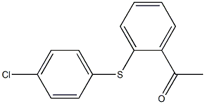 1-{2-[(4-chlorophenyl)sulfanyl]phenyl}ethan-1-one Struktur