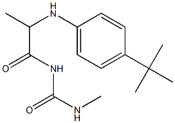 1-{2-[(4-tert-butylphenyl)amino]propanoyl}-3-methylurea Struktur