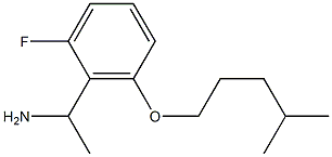 1-{2-fluoro-6-[(4-methylpentyl)oxy]phenyl}ethan-1-amine Struktur