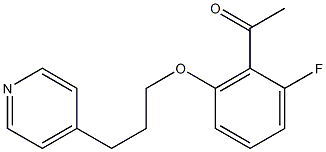 1-{2-fluoro-6-[3-(pyridin-4-yl)propoxy]phenyl}ethan-1-one Struktur