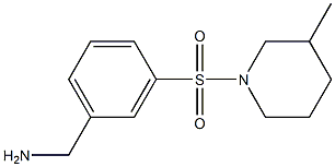 1-{3-[(3-methylpiperidin-1-yl)sulfonyl]phenyl}methanamine Struktur