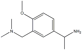 1-{3-[(dimethylamino)methyl]-4-methoxyphenyl}ethan-1-amine Struktur