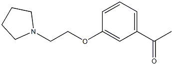 1-{3-[2-(pyrrolidin-1-yl)ethoxy]phenyl}ethan-1-one Struktur