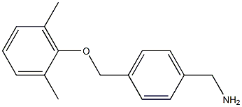 1-{4-[(2,6-dimethylphenoxy)methyl]phenyl}methanamine Struktur