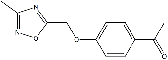 1-{4-[(3-methyl-1,2,4-oxadiazol-5-yl)methoxy]phenyl}ethan-1-one Struktur