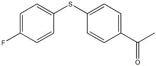 1-{4-[(4-fluorophenyl)sulfanyl]phenyl}ethan-1-one Struktur