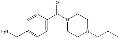 1-{4-[(4-propylpiperazin-1-yl)carbonyl]phenyl}methanamine Struktur