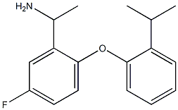 1-{5-fluoro-2-[2-(propan-2-yl)phenoxy]phenyl}ethan-1-amine Struktur