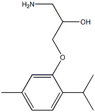 1-amino-3-(2-isopropyl-5-methylphenoxy)propan-2-ol Struktur