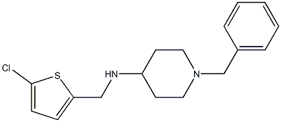 1-benzyl-N-[(5-chlorothiophen-2-yl)methyl]piperidin-4-amine Struktur