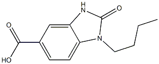 1-butyl-2-oxo-2,3-dihydro-1H-1,3-benzodiazole-5-carboxylic acid Struktur