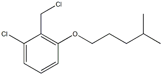 1-chloro-2-(chloromethyl)-3-[(4-methylpentyl)oxy]benzene Struktur