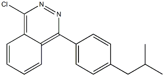 1-chloro-4-[4-(2-methylpropyl)phenyl]phthalazine Struktur