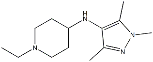 1-ethyl-N-(1,3,5-trimethyl-1H-pyrazol-4-yl)piperidin-4-amine Struktur