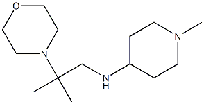 1-methyl-N-[2-methyl-2-(morpholin-4-yl)propyl]piperidin-4-amine Struktur