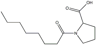 1-octanoylpyrrolidine-2-carboxylic acid Struktur