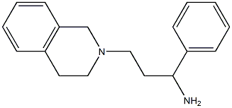 1-phenyl-3-(1,2,3,4-tetrahydroisoquinolin-2-yl)propan-1-amine Struktur