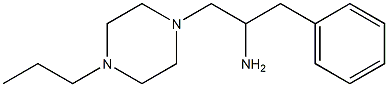 1-phenyl-3-(4-propylpiperazin-1-yl)propan-2-amine Struktur