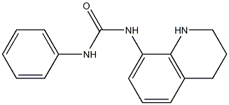 1-phenyl-3-1,2,3,4-tetrahydroquinolin-8-ylurea Struktur