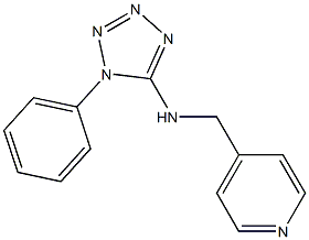 1-phenyl-N-(pyridin-4-ylmethyl)-1H-1,2,3,4-tetrazol-5-amine Struktur