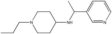 1-propyl-N-[1-(pyridin-3-yl)ethyl]piperidin-4-amine Struktur