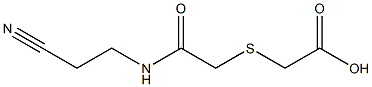 2-({[(2-cyanoethyl)carbamoyl]methyl}sulfanyl)acetic acid Struktur