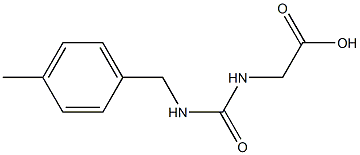 2-({[(4-methylphenyl)methyl]carbamoyl}amino)acetic acid Struktur