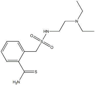 2-({[2-(diethylamino)ethyl]sulfamoyl}methyl)benzene-1-carbothioamide Struktur