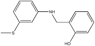 2-({[3-(methylsulfanyl)phenyl]amino}methyl)phenol Struktur