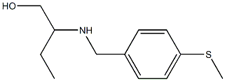 2-({[4-(methylsulfanyl)phenyl]methyl}amino)butan-1-ol Struktur