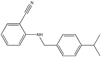 2-({[4-(propan-2-yl)phenyl]methyl}amino)benzonitrile Struktur