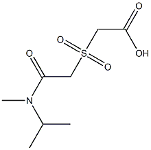 2-({[methyl(propan-2-yl)carbamoyl]methane}sulfonyl)acetic acid Struktur