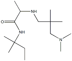 2-({2-[(dimethylamino)methyl]-2-methylpropyl}amino)-N-(2-methylbutan-2-yl)propanamide Struktur