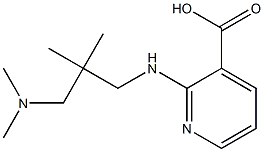 2-({2-[(dimethylamino)methyl]-2-methylpropyl}amino)pyridine-3-carboxylic acid Struktur