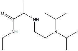 2-({2-[bis(propan-2-yl)amino]ethyl}amino)-N-ethylpropanamide Struktur