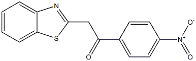 2-(1,3-benzothiazol-2-yl)-1-(4-nitrophenyl)ethan-1-one Struktur