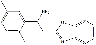 2-(1,3-benzoxazol-2-yl)-1-(2,5-dimethylphenyl)ethan-1-amine Struktur