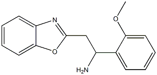 2-(1,3-benzoxazol-2-yl)-1-(2-methoxyphenyl)ethan-1-amine Struktur