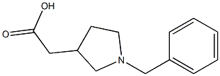 2-(1-benzylpyrrolidin-3-yl)acetic acid Struktur