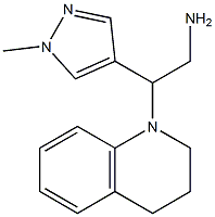 2-(1-methyl-1H-pyrazol-4-yl)-2-(1,2,3,4-tetrahydroquinolin-1-yl)ethan-1-amine Struktur