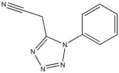 2-(1-phenyl-1H-1,2,3,4-tetrazol-5-yl)acetonitrile Struktur